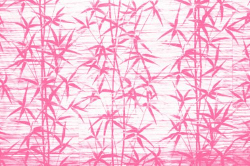 Pink Bamboo Tree Tattoo Design For Girs